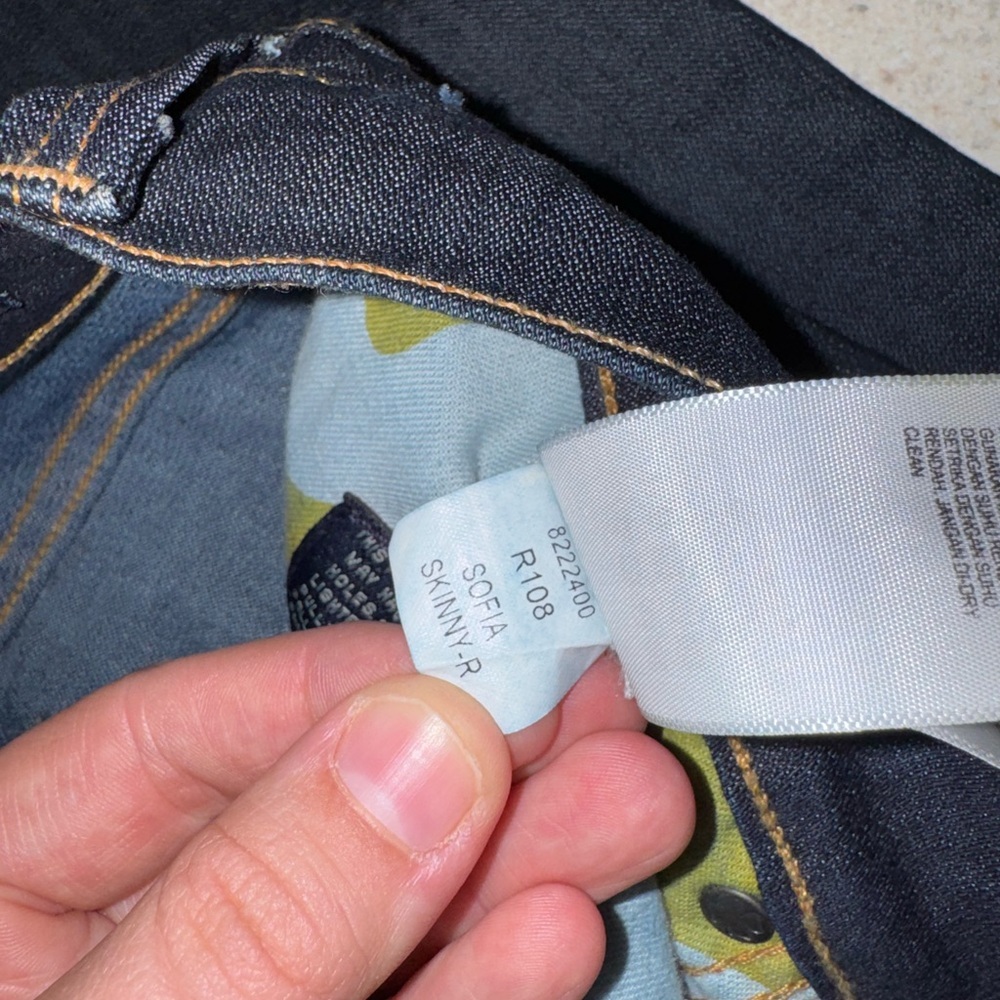 🔥 Lucky Brand Sofia Skinny Jeans – Size 6 / 28 Regular – Dark Wash - Picture 7 of 11